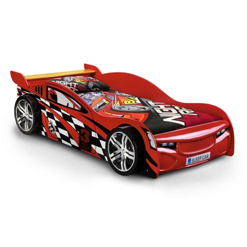 Image of Red Racer Bed Frame With Underbed Storage Drawer
