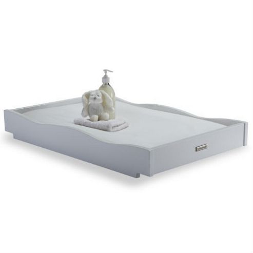 Image of Izziwotnot Bailey Sleigh Cot Top Changer (white)