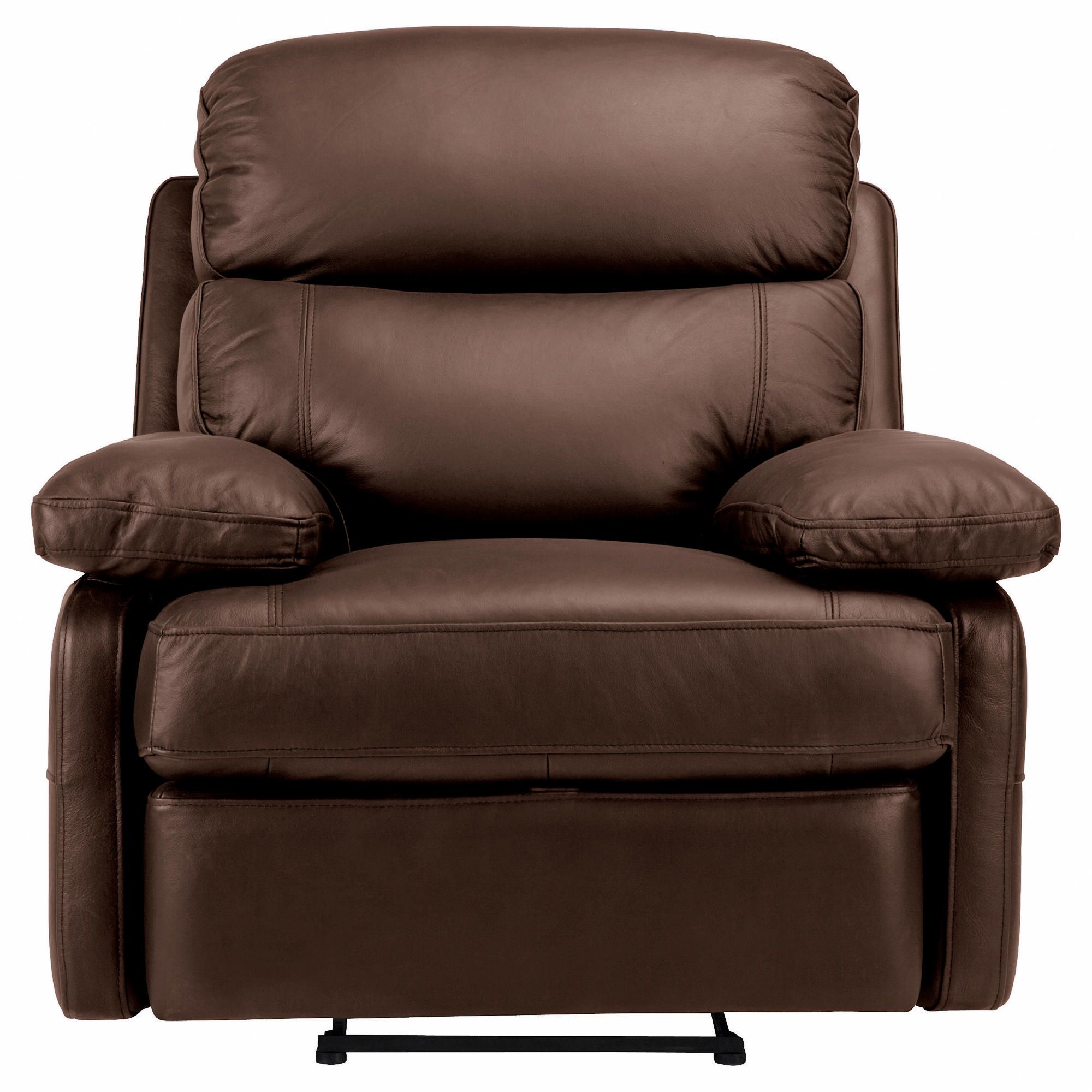 Cordova Leather Recliner Chair Chocolate at Tescos Direct