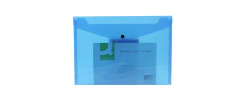 Image of Q-connect Document Folder Polypropylene A4 Blue Kf03596