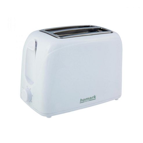 Image of 650w 2 Slice Toaster With Variable Browning In White
