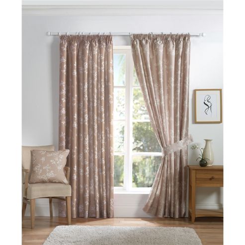 Image of Curtina Anais Natural 90x54 Inches (228x137cm) Lined Curtains