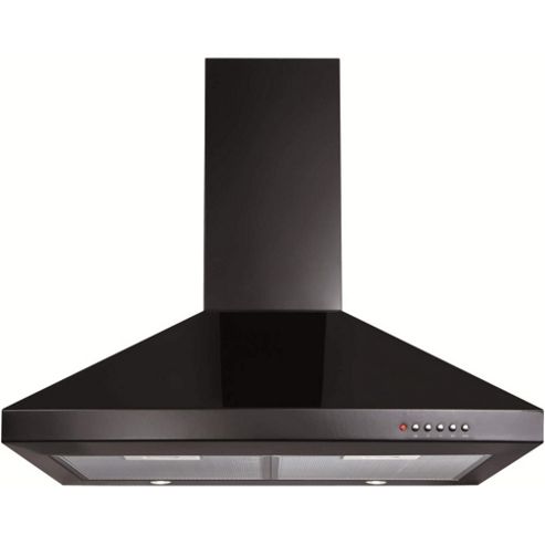Image of Cda Ech71bl Level 1 70cm Wide Chimney Cooker Hood Black