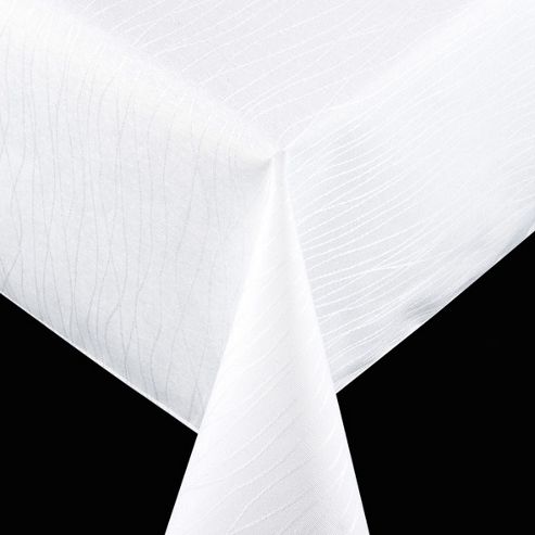 Image of Friedola Flair Royal Luxury Tablecloth - 160 Cm X 130 Cm - White