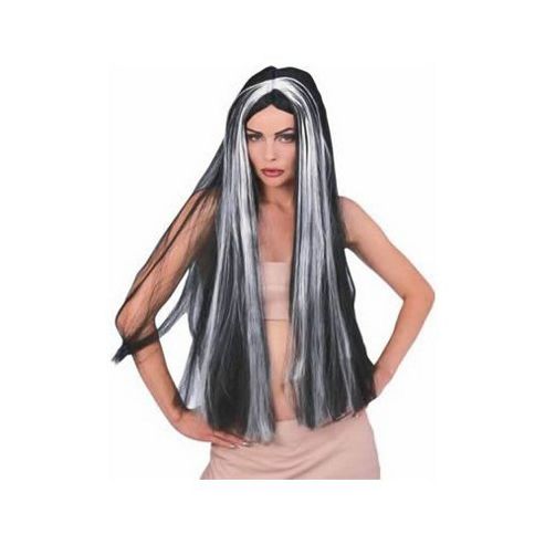 Image of Rubies Fancy Dress Costume - Witch Wig (36in) - Black & Grey