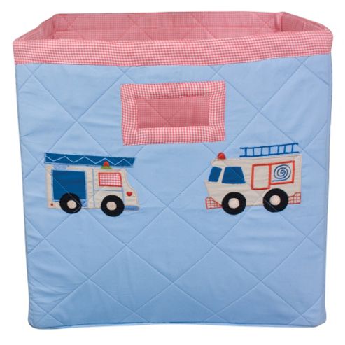 Image of Fire Truck Toy Storage Basket