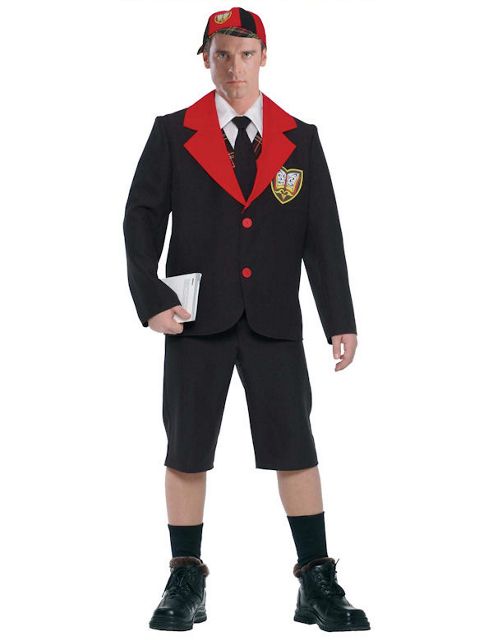 Image of Adult School Boy Costume