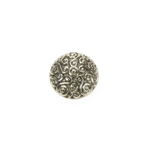 Image of Dill Buttons 23mm Domed Swirly Silver