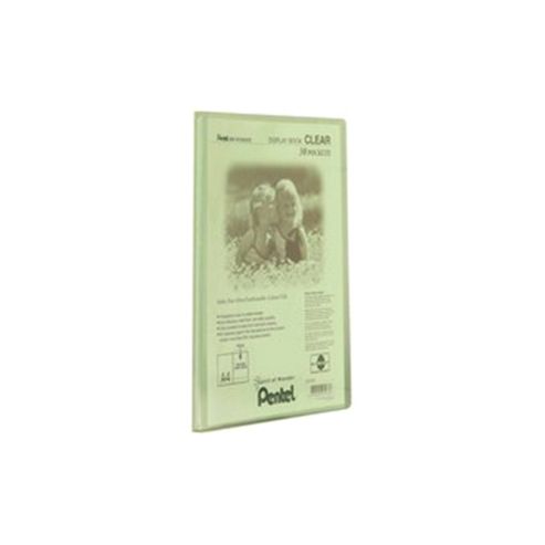 Image of Pentel Recycology Display Book A4 Clear 30-pocket Green Dcf243d