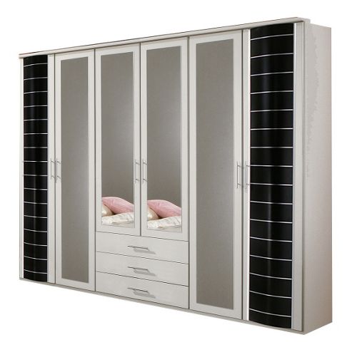Image of All Home Yvonne 6 Door 3 Drawer Wardrobe