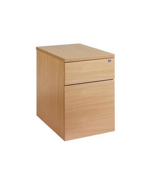 Image of Office Basics Maestro 25 2 Drawer Mobile Pedestals - Maple