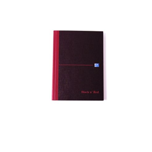 Image of Black N Red Casebound 90gsm Ruled 192pp One-third Xa3 Book