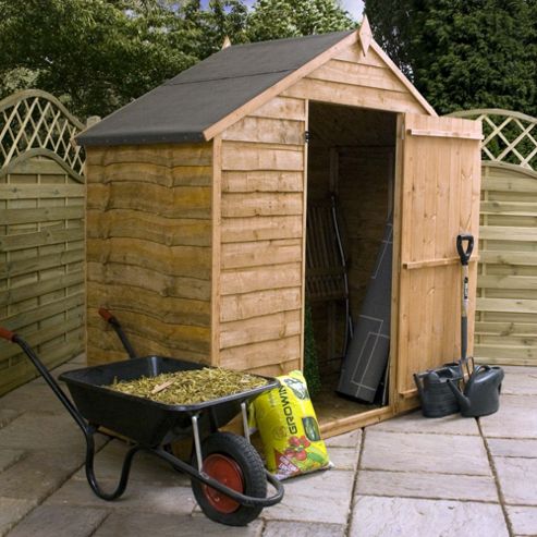 3x6 Windowless Budget Rustic Shed from our Wooden Sheds range - Tesco