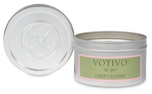 Image of Votivo Travel Deep Clover Tin Tealight Candle