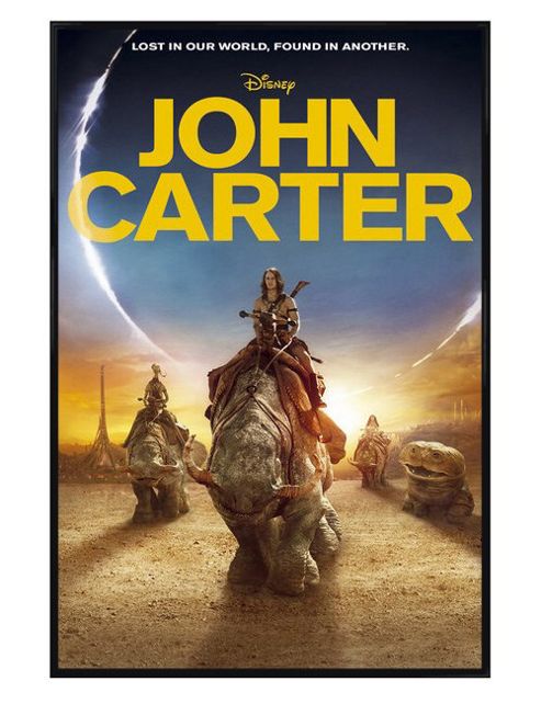 Image of Walt Disney Disney's John Carter Gloss Black Framed Lost In Our World, Found In Another Poster