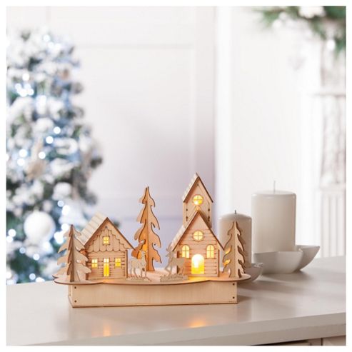 Buy Tesco Plywood House Christmas Decoration from our All Christmas