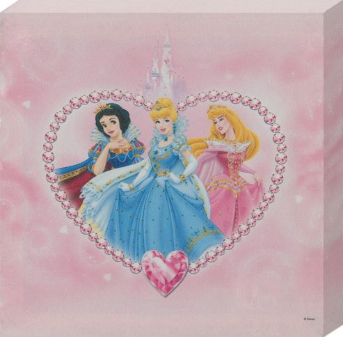 Image of Walt Disney Disney Princess Snow White, Cinderella And Sleeping Beauty Canvas Print