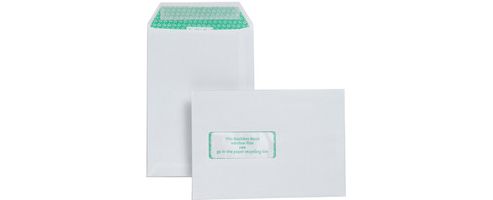Image of Basildon Bond Envelopes Pocket Peel And Seal Window 100gsm White C5 [pack 500]