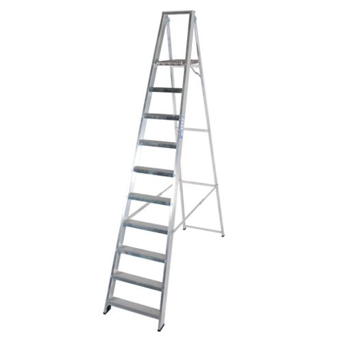 Image of Industrial 10 Tread Platform Step Ladder