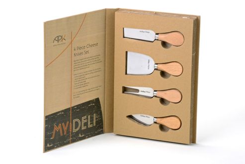 Image of Arthur Price My Deli Set Of 4 Cheese Knives