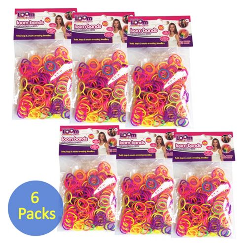 Image of Friendship Loom: Loom Bands Neon (six Packs)