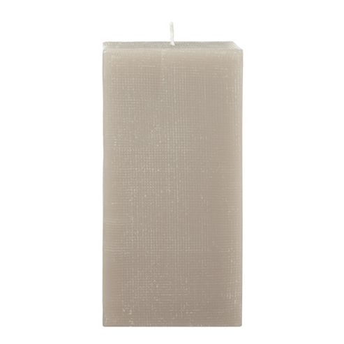 Image of Casa Couture Luxe Grid Pillar Candle In Yellow
