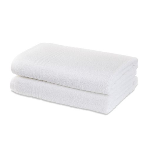 Image of Catherine Lansfield Editions Pairs Bath Sheet - White