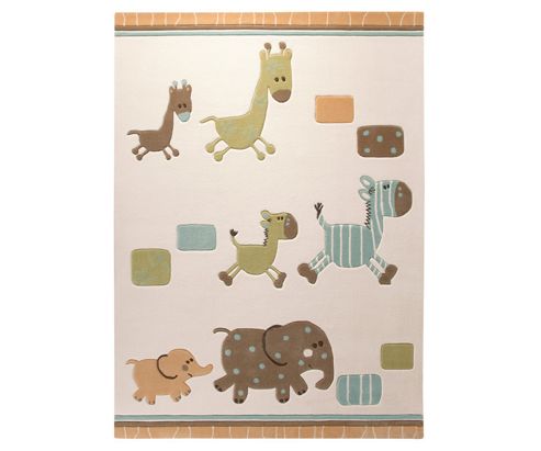 Image of Esprit Lucky Zoo Beige Kids Rug - 170cm X 240cm