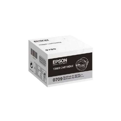 Image of Epson 0709 Standard Capacity Black Toner Cartridge (yield 2500 Pages) For Workforce Al-m200 Series/al-mx200 Series Mono Laser Printers