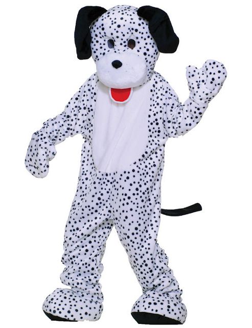 Image of Adult Deluxe Plush Dalmatian Mascot Costume