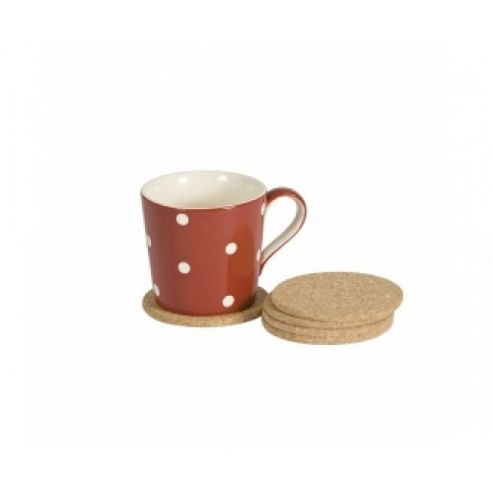 Image of Tg - Cork - Coasters - Set Of 6 - Round