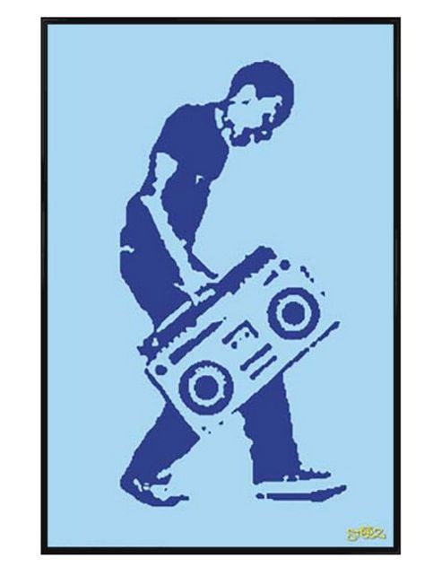 Image of Steez Gloss Black Framed Blaster Poster
