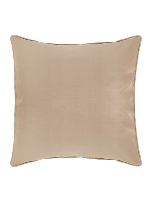 Image of Linea Oversized Silk Cushion, Latte