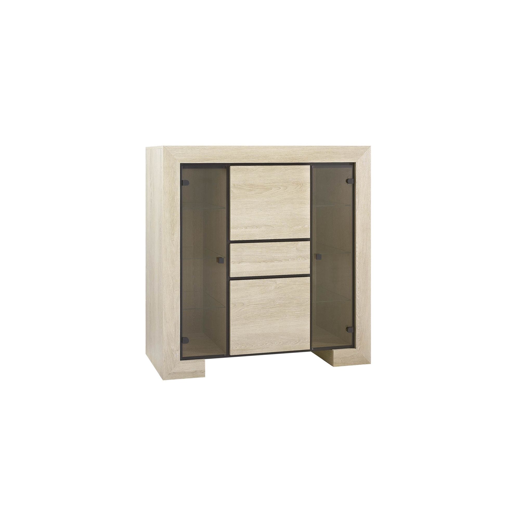 Urbane Designs Dominica Low Display Unit in Oak at Tesco Direct