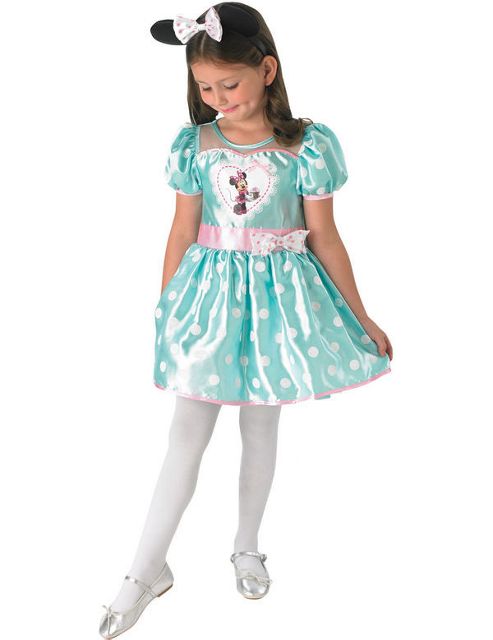 Image of Child Deluxe Minnie Mint Cupcake Dress Medium