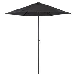 Culcita Aluminium Parasol, 2m -  Black.