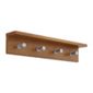 Safco Four Hook Contempo Wood Coat Rack