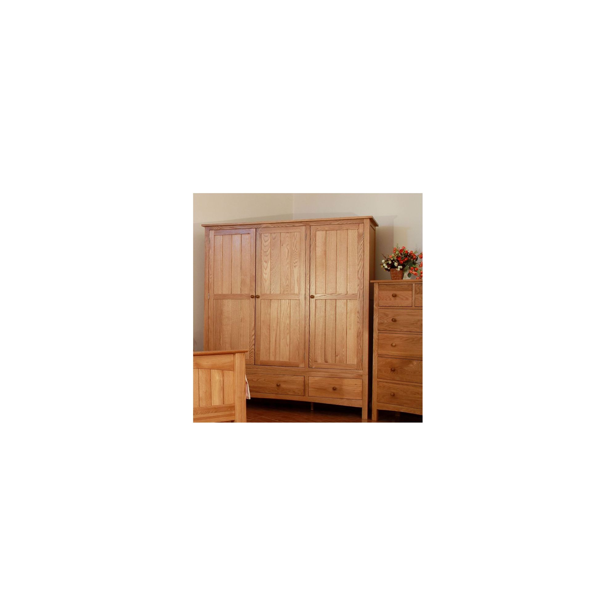 Elements Farmhouse Triple Wardrobe at Tesco Direct