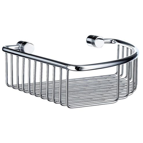 Image of Smedbo Studio Corner Soap Basket - Polished Chrome