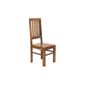 Indian Hub Cube Sheesham High Back Slat Chair