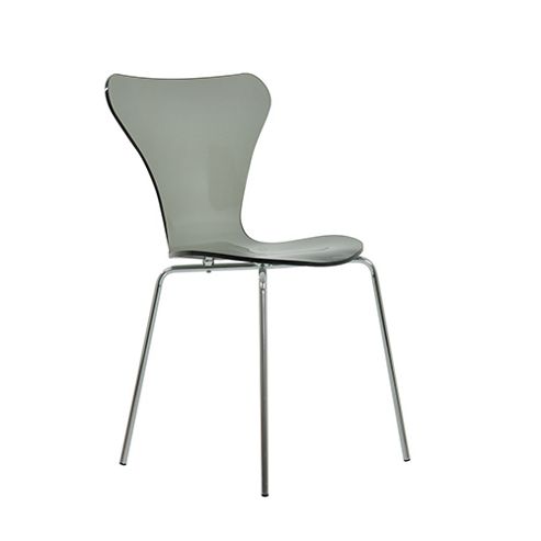 Image of Series 7 Style Smoke Gel Acrylic Dining Chair