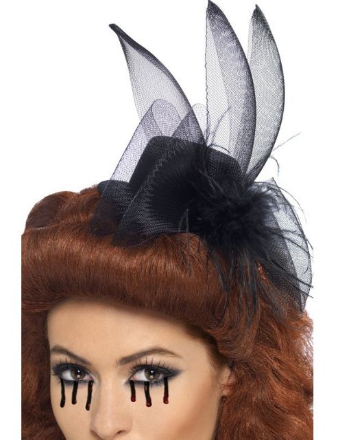 Image of Black Fascinator Hat
