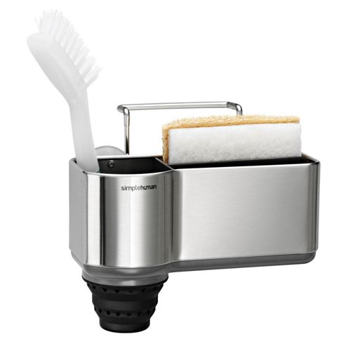 Image of Simplehuman Sink Caddy In Brushed Stainless Steel