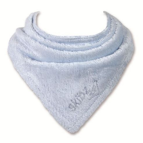 Image of Skibz Bandana Dribble Bib - Organic Baby Blue