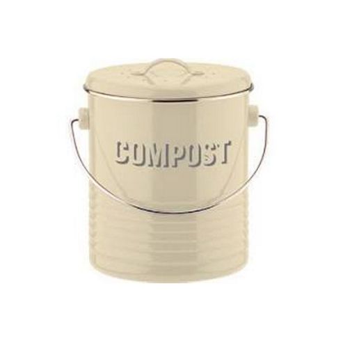 Image of Typhoon Vintage Kitchen Compost Caddy In Cream