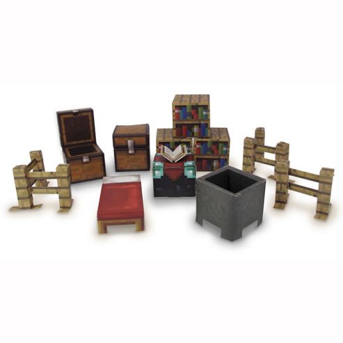 Image of Minecraft 30 Piece Utility Paper Craft Pack