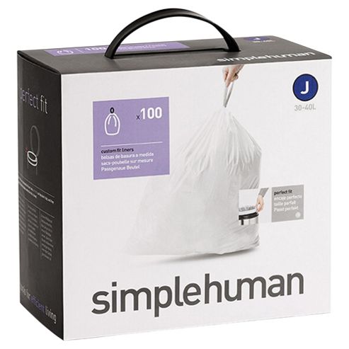 Image of Simplehuman Code J Drawstring Bin Liners, 100 Pack