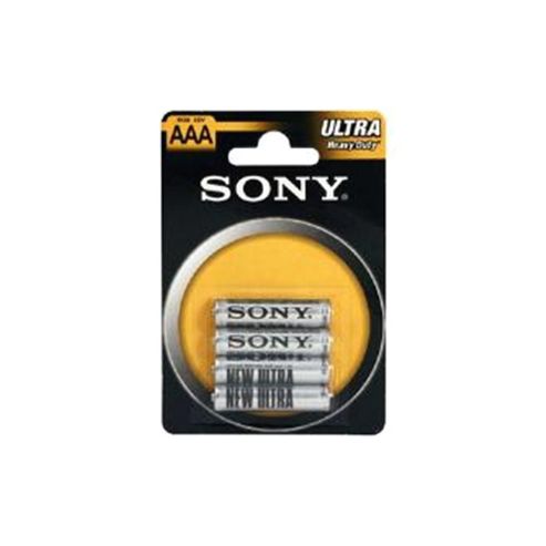 Image of Sony R03nub4a Ultra Battery Aaa Carbon Zinc Batteries - 4 Pack