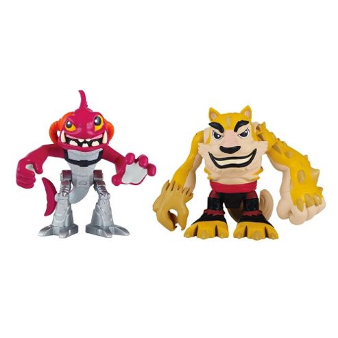 Image of Teenage Mutant Ninja Turtles Pre-cool Half Shell Heroes Dogpound And Fishface Figures