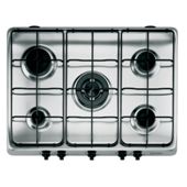 Hotpoint GC750IX  Gas 5 Burner Stainless Steel